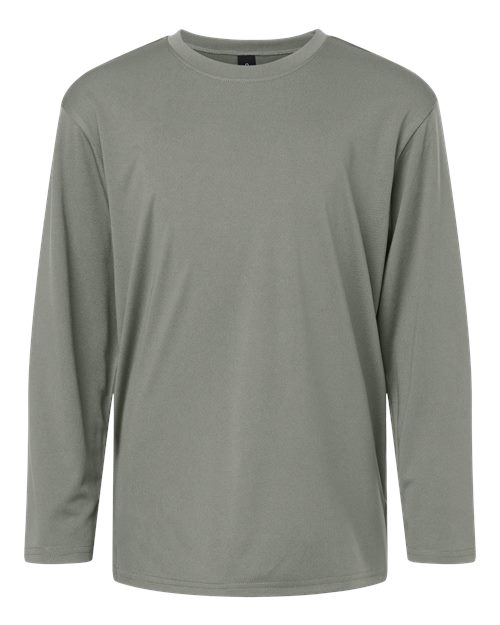 AllPro Youth Pro-Lock Performance Long Sleeve T-Shirt - Greystone Front