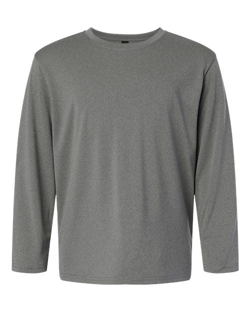 AllPro Youth Pro-Lock Performance Long Sleeve T-Shirt - Heather Granite Front