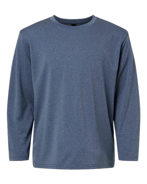 AllPro Youth Pro-Lock Performance Long Sleeve T-Shirt - Heather Navy Front