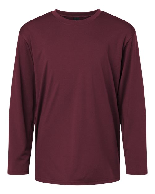 AllPro Youth Pro-Lock Performance Long Sleeve T-Shirt - Maroon Front