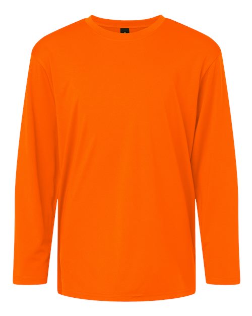AllPro Youth Pro-Lock Performance Long Sleeve T-Shirt - Neon Orange Front