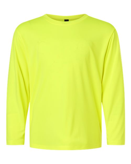 AllPro Youth Pro-Lock Performance Long Sleeve T-Shirt - Neon Yellow Front