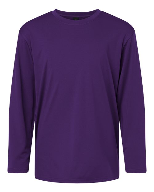 AllPro Youth Pro-Lock Performance Long Sleeve T-Shirt - Purple Front