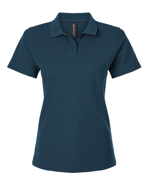 AllPro Women's Pique Polo - Atlantic Blue Front
