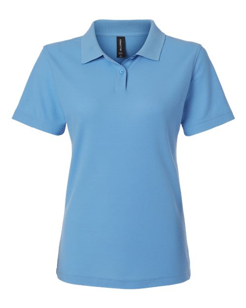 AllPro Women's Pique Polo - Carolina Blue Front