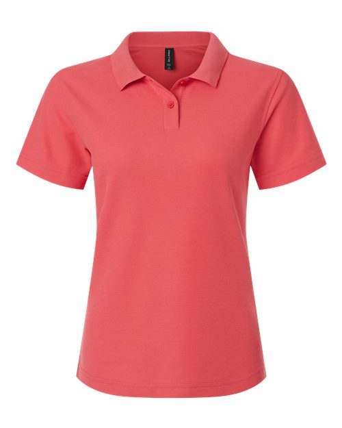 AllPro Women's Pique Polo - Coral Front