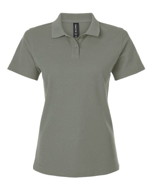 AllPro Women's Pique Polo - Greystone Front