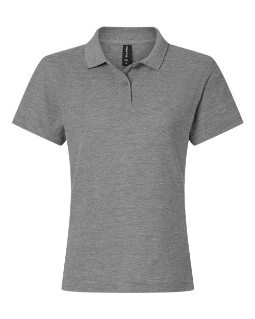 AllPro Women's Pique Polo - Heather Granite Front