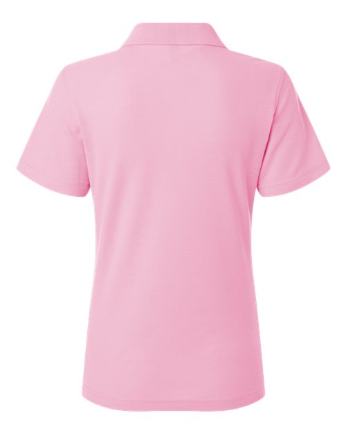 Women's Pique Polo - Light Pink Back