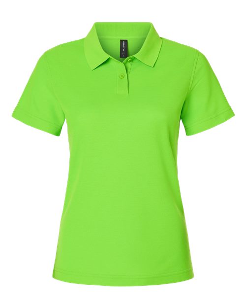 AllPro Women's Pique Polo - Lime Front
