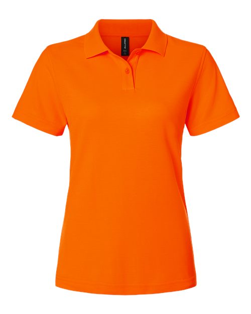 AllPro Women's Pique Polo - Deep Orange Front