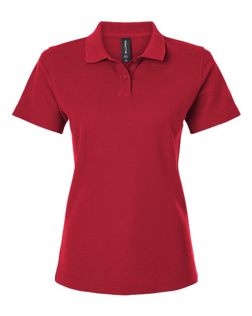 AllPro Women's Pique Polo - Red Front