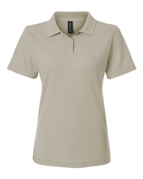 AllPro Women's Pique Polo - Sand Front