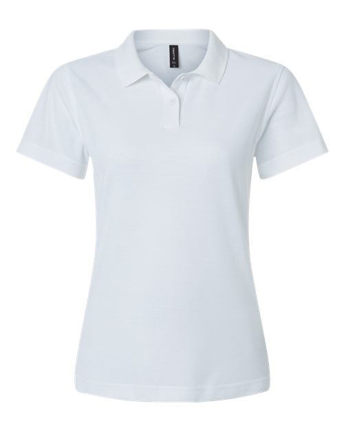 AllPro Women's Pique Polo - White Front