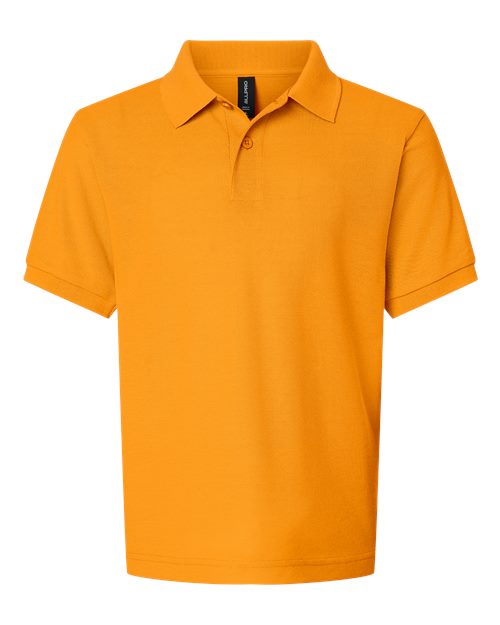AllPro Youth Pique Polo - Gold Front