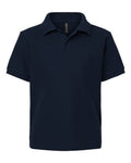 Youth Pique Polo - Navy Front