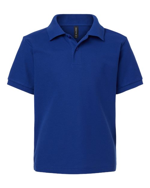 AllPro Youth Pique Polo - Royal Front
