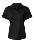 AllPro Women's Pro-Lock Performance Polo - Black Front