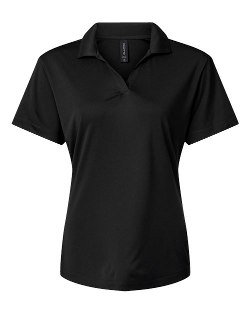 AllPro Women's Pro-Lock Performance Polo - Black Front
