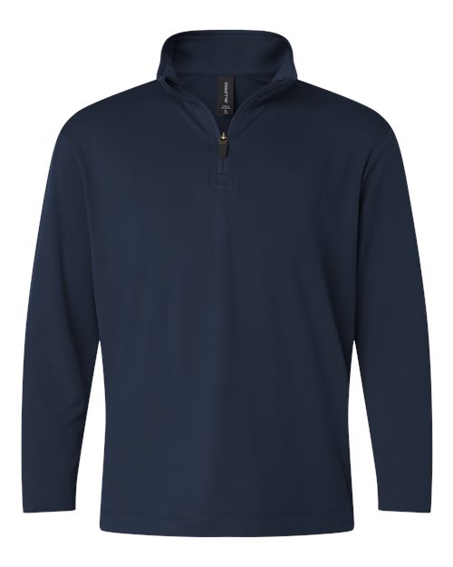 AllPro Youth Pro-Lock Performance Quarter-Zip Pullover - Navy Front