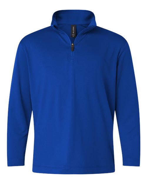 AllPro Youth Pro-Lock Performance Quarter-Zip Pullover - Royal Front