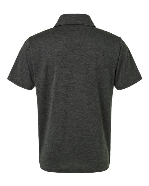 Men's Pro-Lock Performance Mélange Polo - Black Melange Back