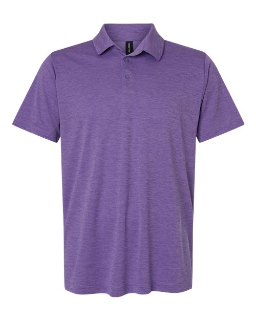 AllPro Men's Pro-Lock Performance Mélange Polo - Violet Melange Front