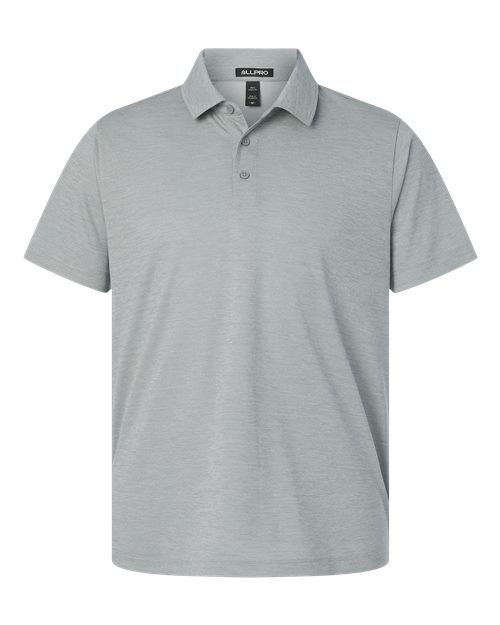 Men's Pro-Lock Performance Mélange Polo - Silver Melange Front