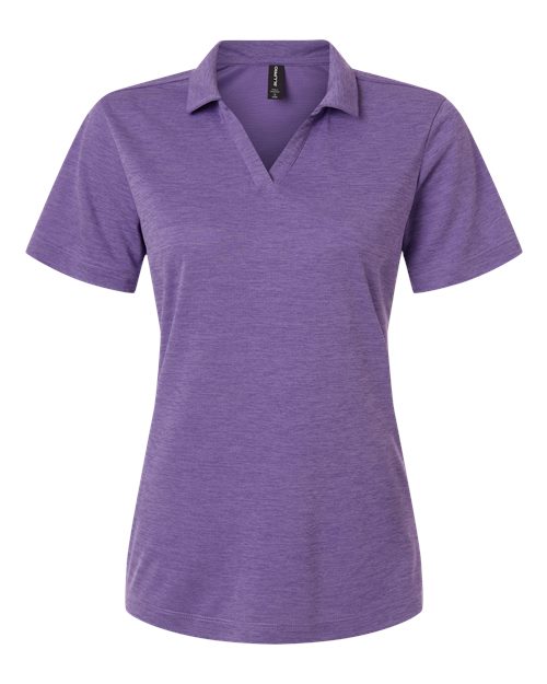 AllPro Women's Pro-Lock Performance Mélange Polo - Violet Melange Front