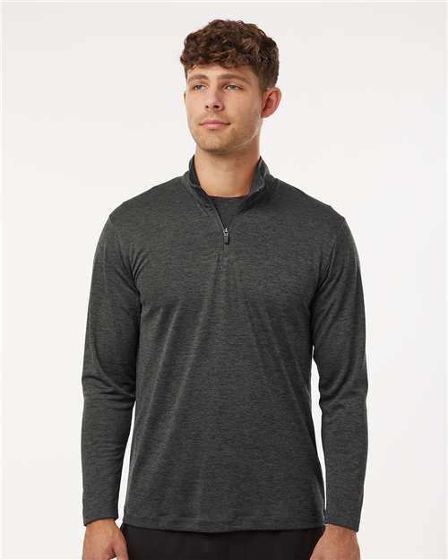 AllPro Men's Pro-Lock Performance Mélange Quarter-Zip Pullover - Model Front