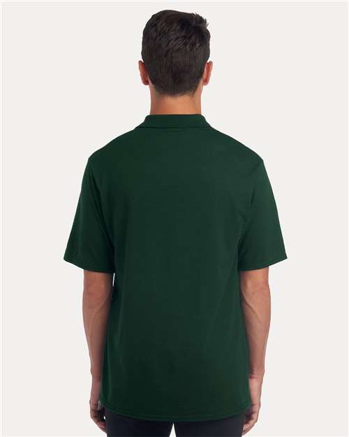Men's Dri-Power® Polo with Pocket - Forest Green Back