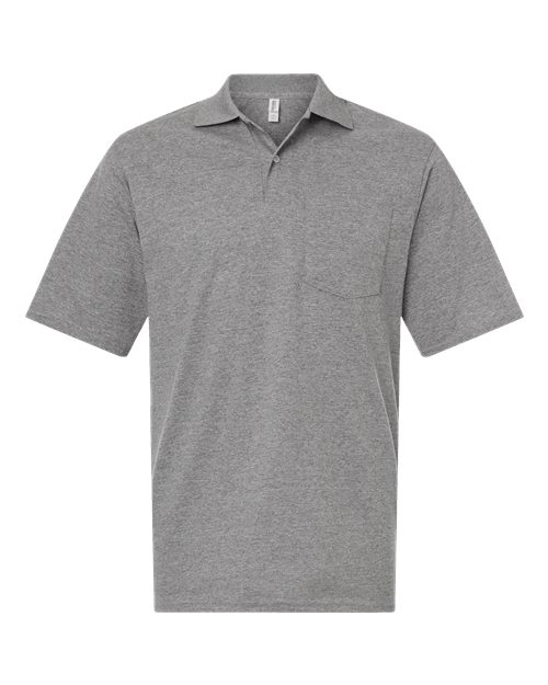 Men's Dri-Power® Polo with Pocket - Oxford Front