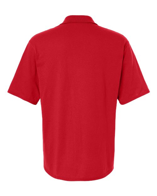 Men's Dri-Power® Polo with Pocket - True Red Back