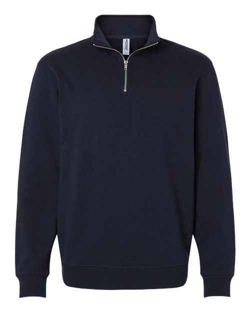 Independent Trading Co. Unisex 8.5 oz. Midweight Quarter-Zip Pullover - Classic Navy Front