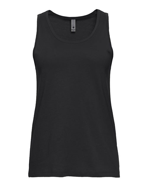 Women's Cotton Tank - Black Front