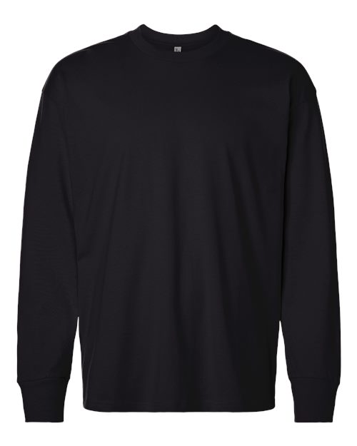 Next Level Unisex Heavyweight Long Sleeve Tee - Black Front