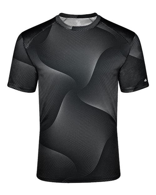 Badger Youth Warp T-Shirt - Black Front