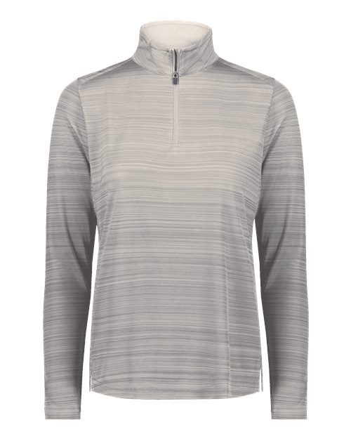 Augusta Sportswear Women's Pursuit Quarter-Zip Pullover - Athletic Grey Front