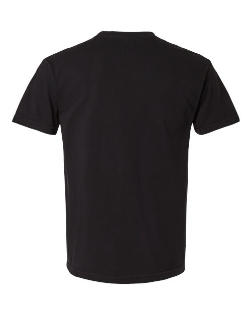 Unisex Garment-Dyed Heavyweight Cotton Tee - True Black Back