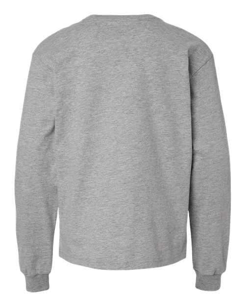 BELLA + CANVAS Youth 6oz. Heavyweight Long Sleeve Tee - Back