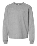 BELLA + CANVAS Youth 6oz. Heavyweight Long Sleeve Tee - Athletic Heather Front