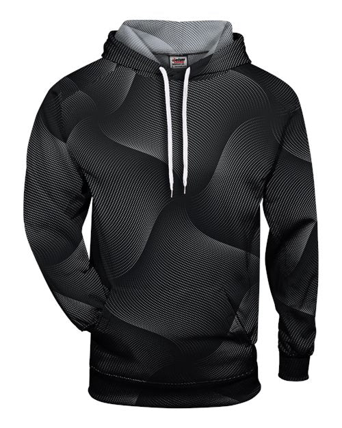 Badger Men's Warp Hooded Sweatshirt - Black Front