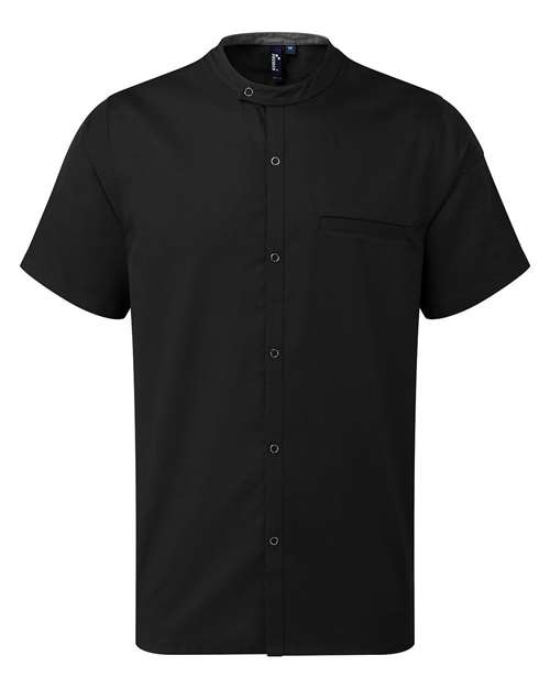 Artisan Collection by Reprime Men's Chef Recycled Shirt - Black Front