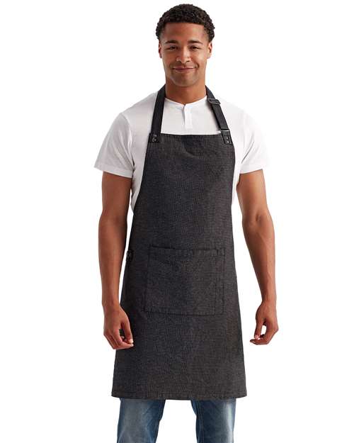 Artisan Collection by Reprime Annex Oxford Bib Apron - Model Front