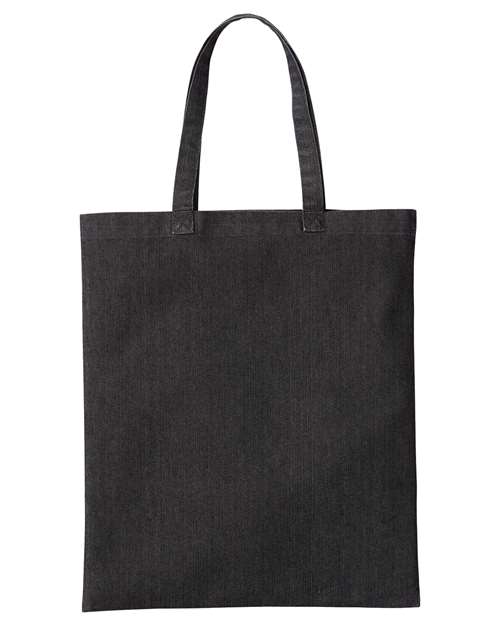 Artisan Collection by Reprime Denim Tote Bag - Black Denim Front