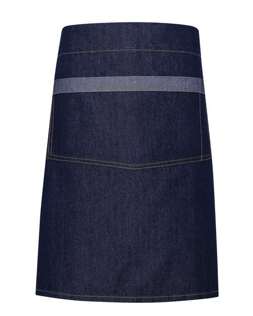 Artisan Collection by Reprime Domain Contrast Denim Waist Apron - Indigo Denim Front