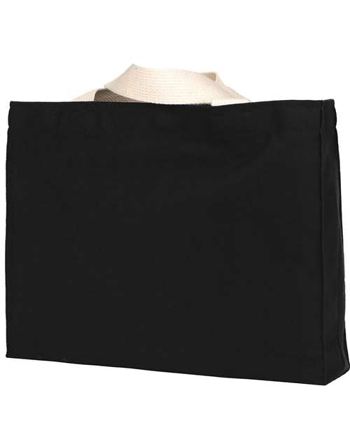 Bayside USA-Made Canvas Medium Gusset Tote Bag - Back