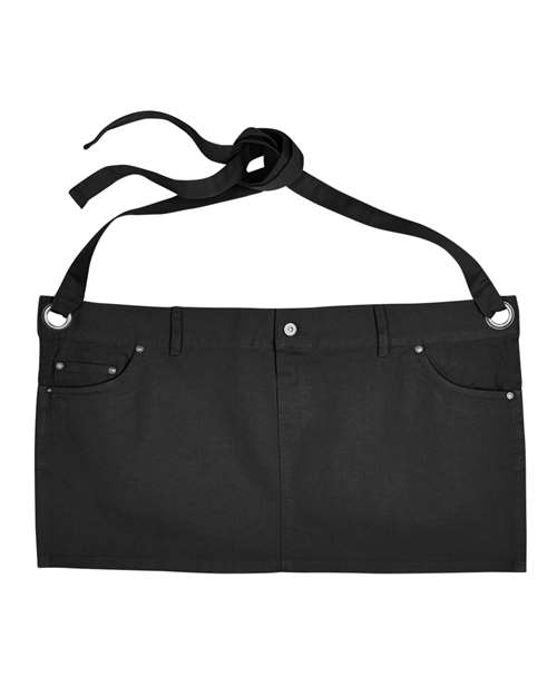 Artisan Collection by Reprime Chino Waist Apron - Black Front
