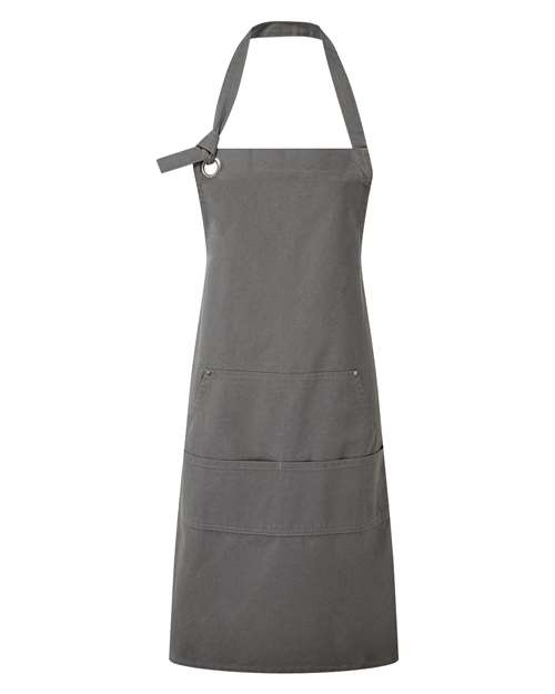 Artisan Collection by Reprime Calibre Heavy Cotton Canvas Pocket Apron - Dark Grey Front
