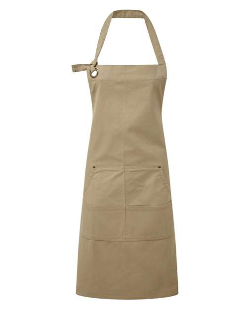 Artisan Collection by Reprime Calibre Heavy Cotton Canvas Pocket Apron - Khaki Front